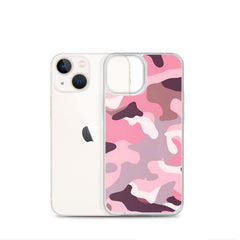 Pink Camo Clear Case