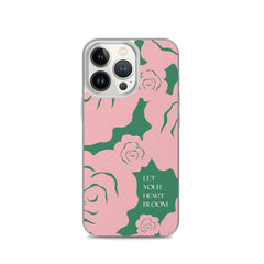 Let Your Heart Bloom Clear Case