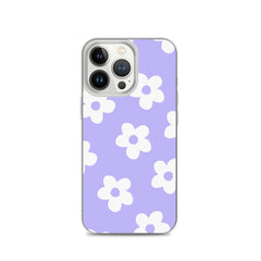 Purple Bloom Clear Case