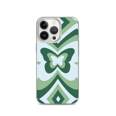 Green Butterfly Clear Case