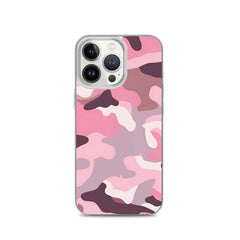 Pink Camo Clear Case