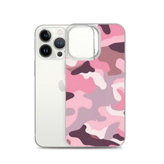 Pink Camo Clear Case