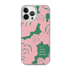 Let Your Heart Bloom Clear Case