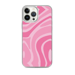 Pink Swirl Clear Case