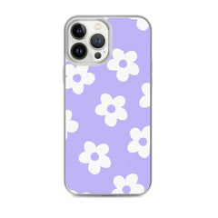 Purple Bloom Clear Case