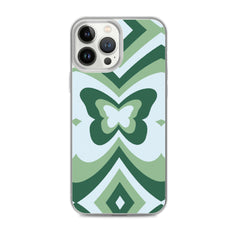 Green Butterfly Clear Case