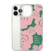 Let Your Heart Bloom Clear Case