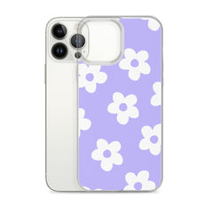 Purple Bloom Clear Case