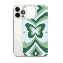 Green Butterfly Clear Case