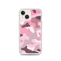 Pink Camo Clear Case