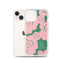 Let Your Heart Bloom Clear Case