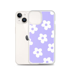 Purple Bloom Clear Case