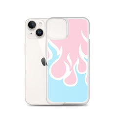 Inverted Flames Clear Case