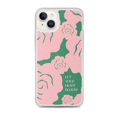 Let Your Heart Bloom Clear Case