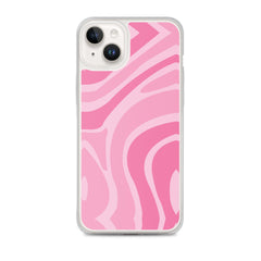 Pink Swirl Clear Case