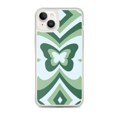 Green Butterfly Clear Case