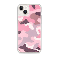 Pink Camo Clear Case