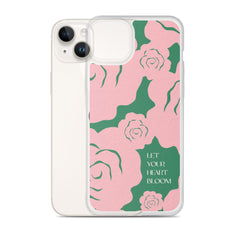 Let Your Heart Bloom Clear Case