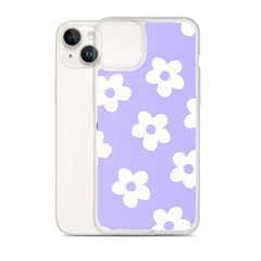 Purple Bloom Clear Case