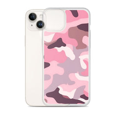 Pink Camo Clear Case