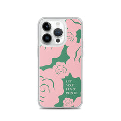 Let Your Heart Bloom Clear Case