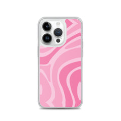 Pink Swirl Clear Case