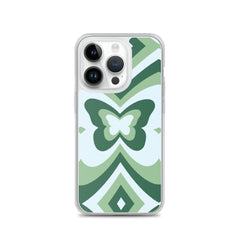 Green Butterfly Clear Case