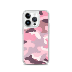 Pink Camo Clear Case