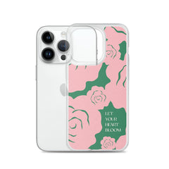 Let Your Heart Bloom Clear Case