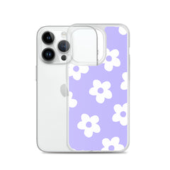 Purple Bloom Clear Case