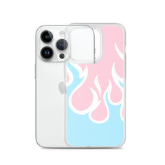 Inverted Flames Clear Case