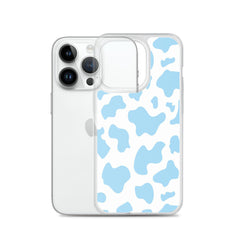 Blue Moo Moo Clear Case