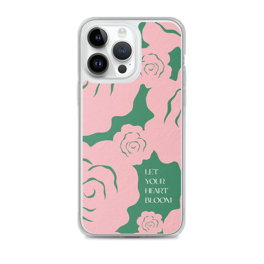 Let Your Heart Bloom Clear Case