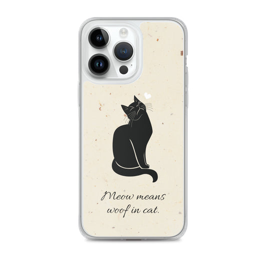 meow Clear Case