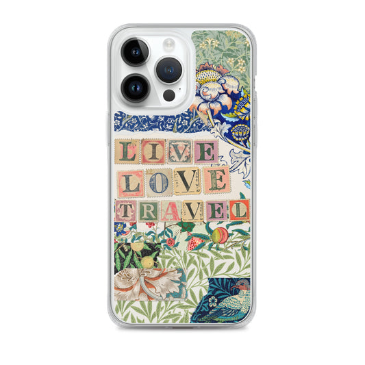 Live Love Travel Clear Case