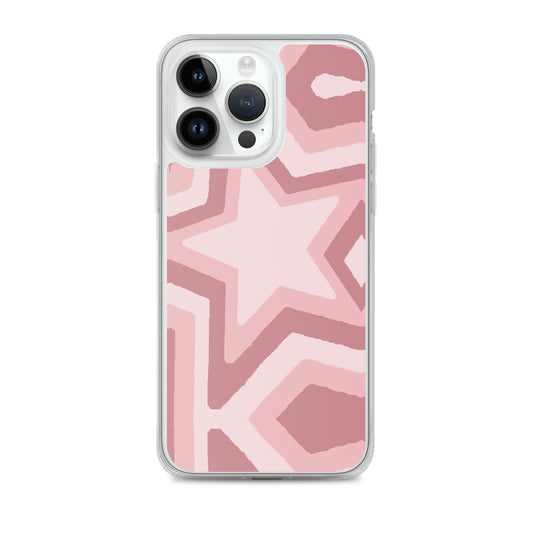 Pink Star Clear Case