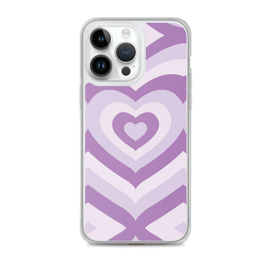 Purple Heart Clear Case