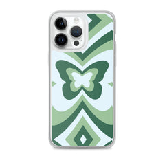 Green Butterfly Clear Case