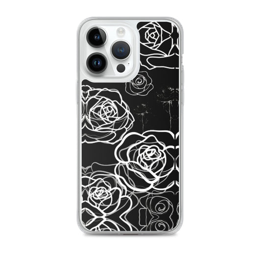 White Roses Clear Case