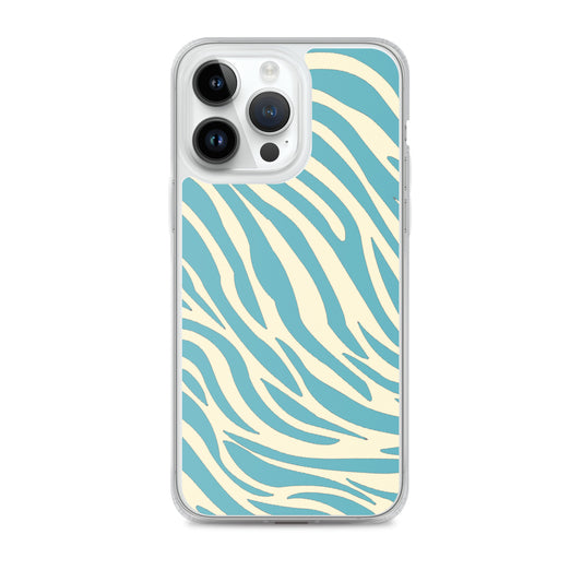 Blue Zebra Clear Case