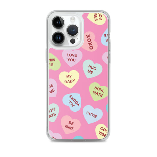 Love Tags Clear Case