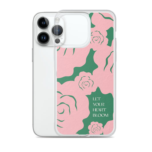 Let Your Heart Bloom Clear Case