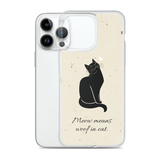 meow Clear Case