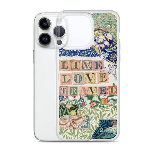 Live Love Travel Clear Case