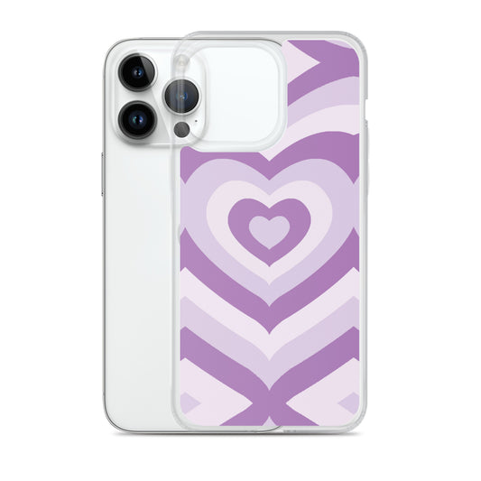 Purple Heart Clear Case