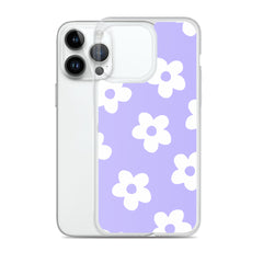 Purple Bloom Clear Case