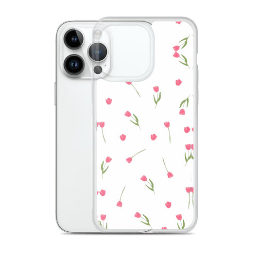 Cute Roses Clear Case