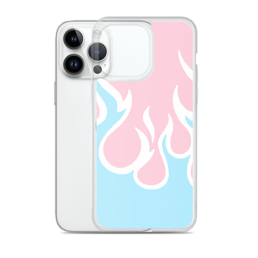 Inverted Flames Clear Case