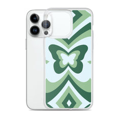 Green Butterfly Clear Case