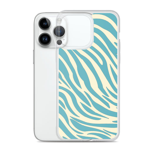 Blue Zebra Clear Case